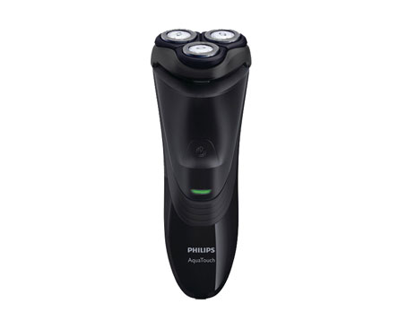 Barbeador elétrico Philips AquaTouch - Barba perfeita e pele livre de irritações