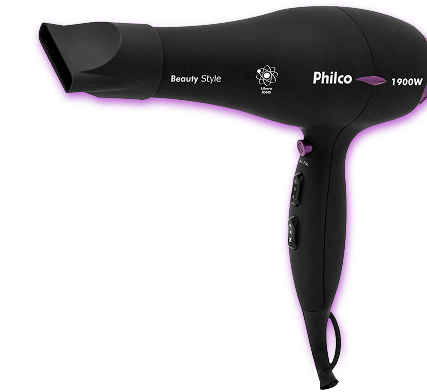 Secador de Cabelos Philco Beauty Style Secador Cabelos Philco Beauty Style