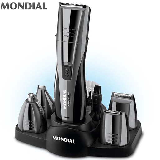 Aparador de Pelos Body Groom 7 em 1 Mondial Recarregável Aparador Pelos Body Groom Mondial