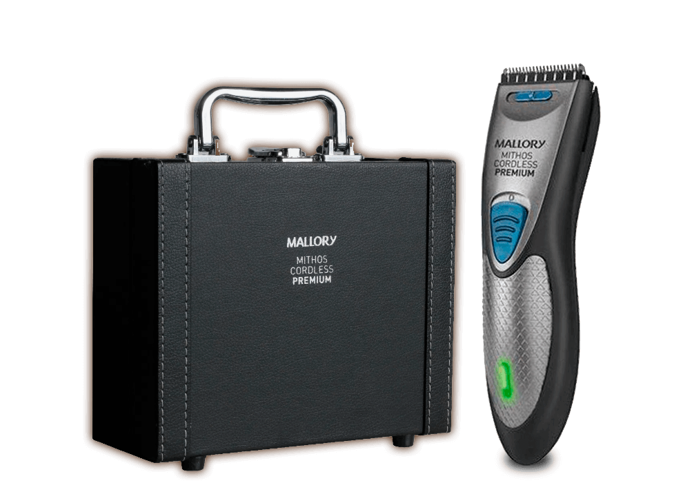 Com luz indicadora de funcionamento e de carga total de bateria Máquina Mallory Mithos Premium luz