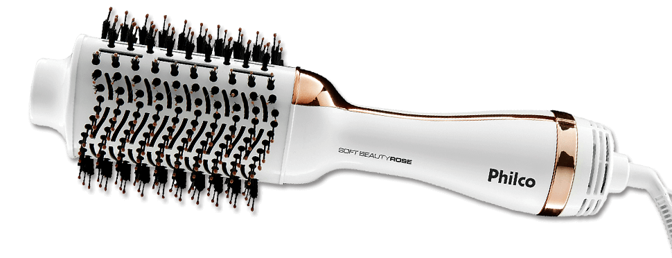 Escova Secadora Philco Soft Beauty Rose Pec09rg 1200w Escova Rotativa Secadora Para Cabelos Extra 16980425
