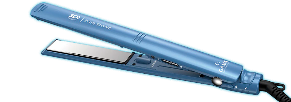 Prancha GA.MA Italy Elegance Blue Titanio 3D Prancha GA.MA Italy Elegance Blue Titanio 3D