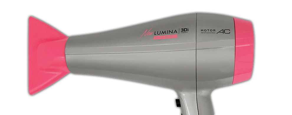 Secador Cabelos GA.MA Italy New Lumina 3D Cinza/Pink Secador Cabelos GA.MA Italy New Lumina 3D Cinza/Pink