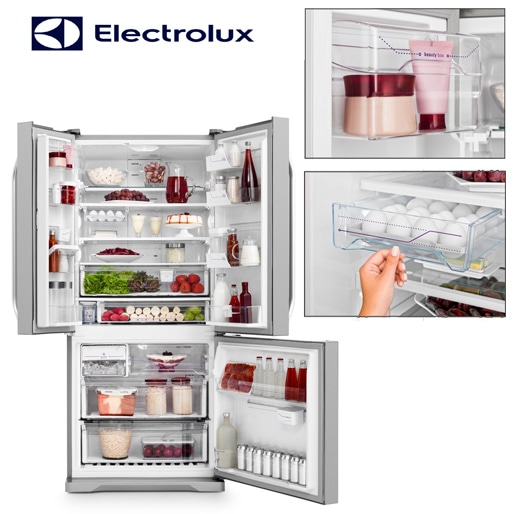 refrigerador electrolux dm83x multidoor inox espaco interno