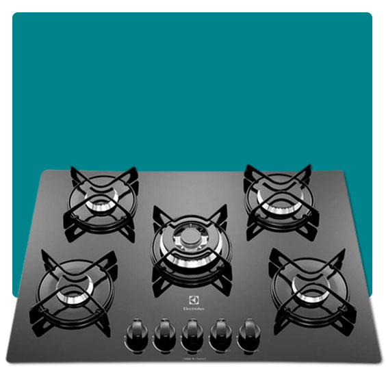 cooktop gás electrolux gc75v 5 bocas