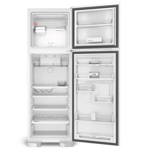 Apresenta amplo espaço interno refrigerador brastemp brm53hb frost free interno espaço