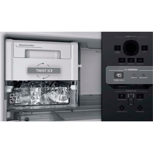 Gelo com mais rapidez e praticidade refrigerador brastemp inverse turbo ice twist ice advanced