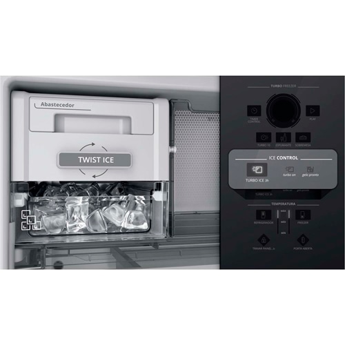 refrigerador brastemp inverse bre58ab sistema twist ice advanced