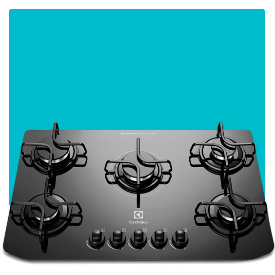 cooktop gás electrolux gc70v 5 bocas