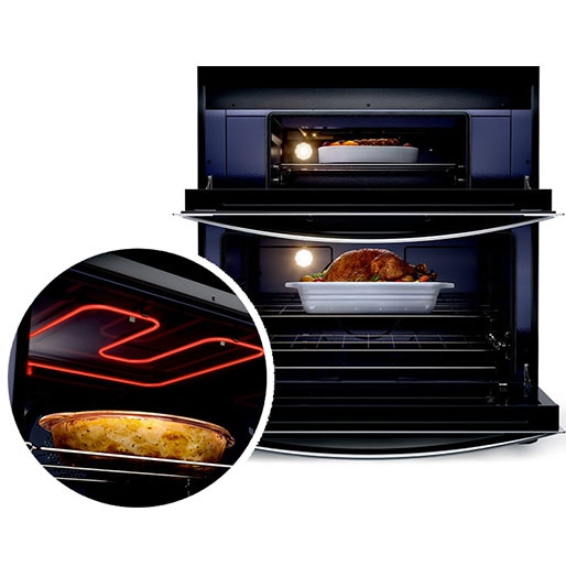 dois fornos duplo grill gás elétrico