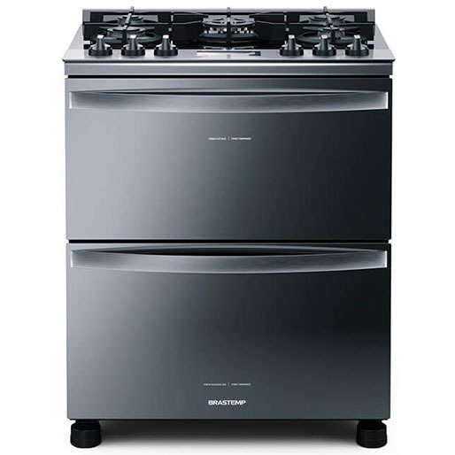 Fogão Brastemp BFD5VCR Duplo Forno 5 Bocas