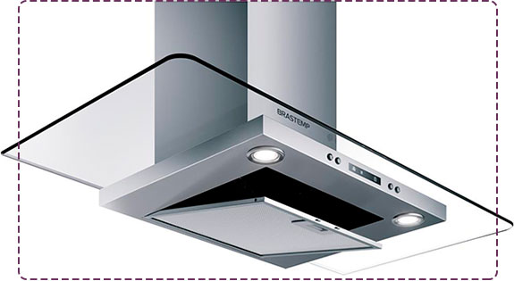 design da Coifa de Parede Brastemp BAP90AR