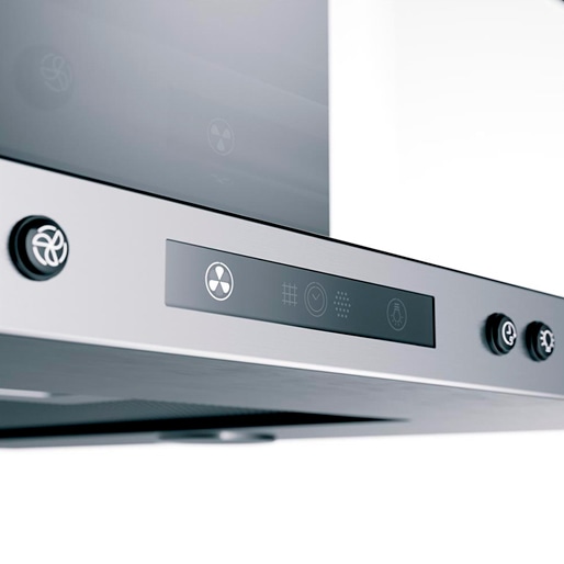 Design moderno e elegante Coifa Ilha Brastemp BAV10AR Design Italiano Display LCD