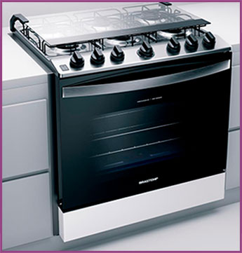 Fogão de Embutir Brastemp BYS6NCB 6 Bocas Fogão de Embutir Brastemp BYS6NCB 6 Bocas