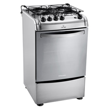 fogão Electrolux quatro bocas Chef Inox 52SPX Inox
