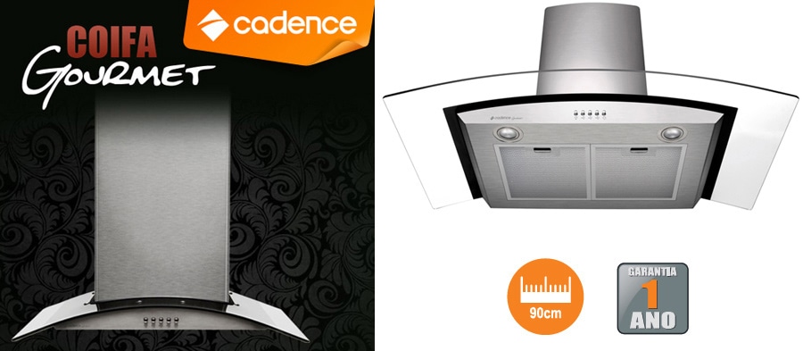 Coifa de Parede Cadence Gourmet CFA390 90 cm