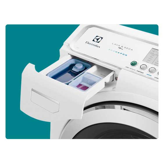 Gaveta Multidispenser para sabão, alvejante e amaciante Lava Seca Electrolux LSE12 Gaveta Multidispenser Sabão Amaciante Alvejante