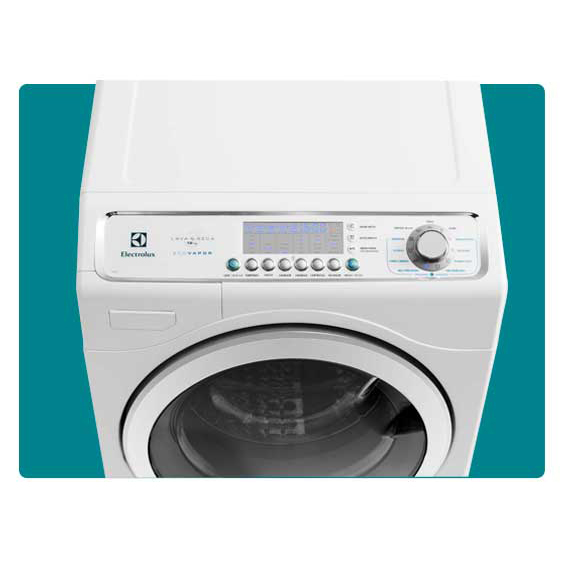 Lava e Seca Electrolux LSE12 apresenta painel ergonômico Lava Seca Electrolux LSE12 Branca Painel frontal