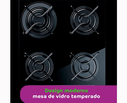 Cooktop a Gás 4 Bocas Consul Cooktop a Gás 4 Bocas Consul
