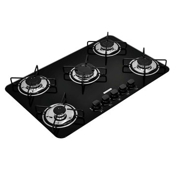 Cooktop a Gás 5 Bocas Tramontina Glass 5GG 70