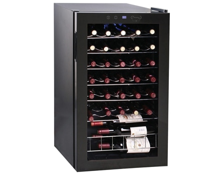 adega de vinho Dynasty 34 garrafas Preta