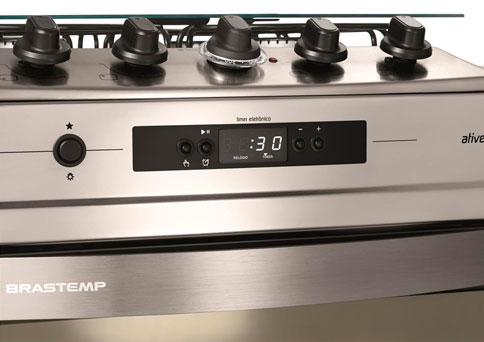 Fogão Brastemp Ative BF150AR Grill Elétrico