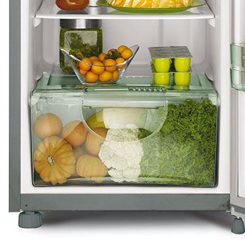 refrigerador Consul CRM33ER Inox gavetão