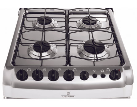 Fogão Chef Grill 4 bocas - Qualidade e modernidade