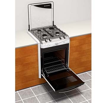 Fogão embutir Continental 4 bocas Evidenza forno