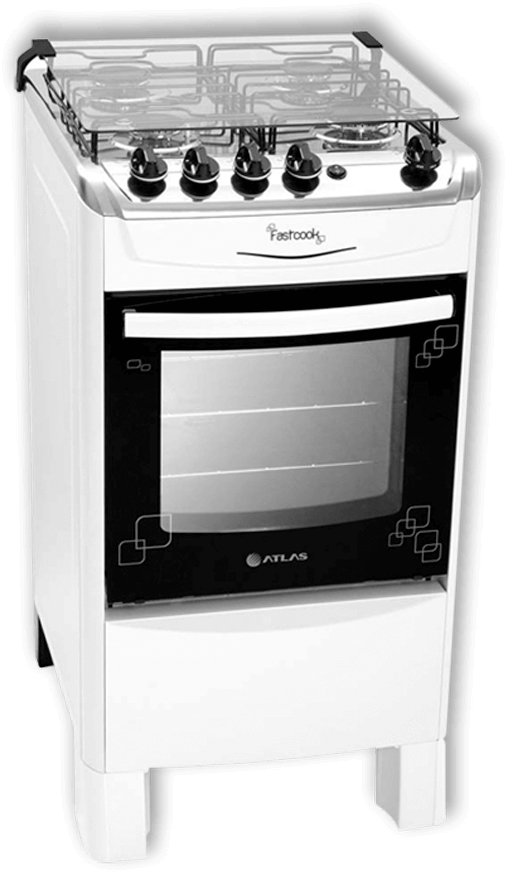 Fogão 4 bocas Atlas Fastcook