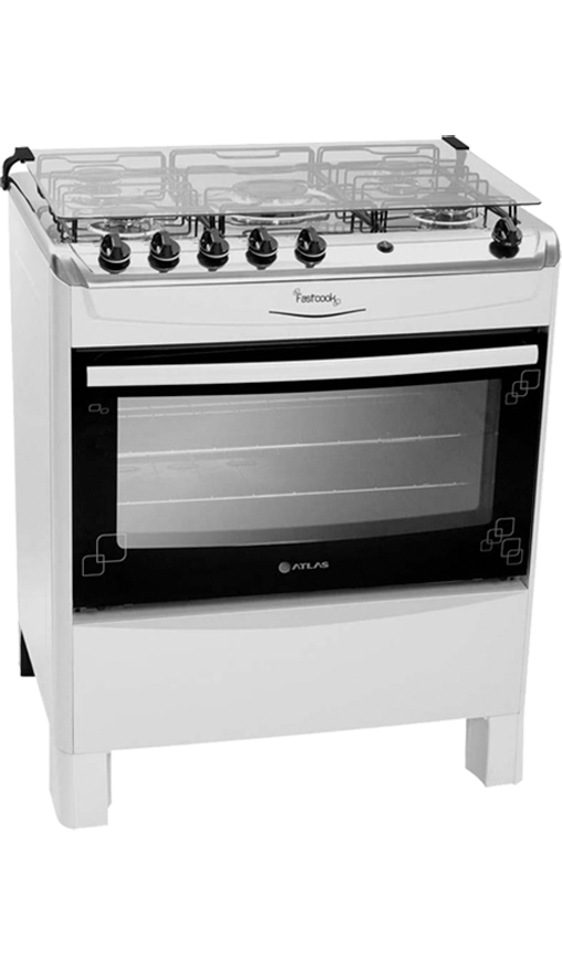 Fogão 5 bocas Atlas Fastcook