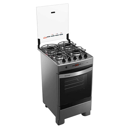 Fogão Brastemp 4 Bocas Clean Timer BFO4TAR mesa