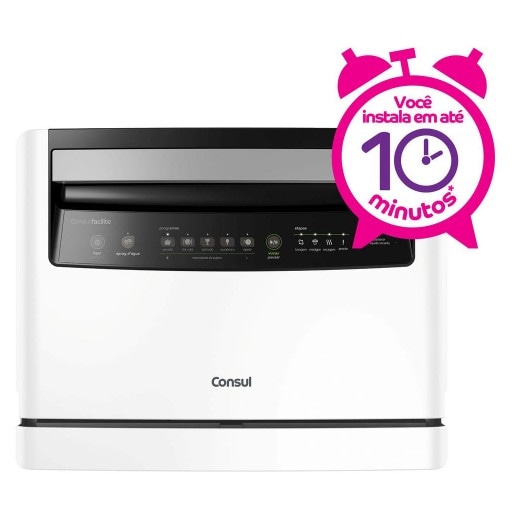 Lava-louças Consul Facilite Compacta CLC06AB 6 Serviços