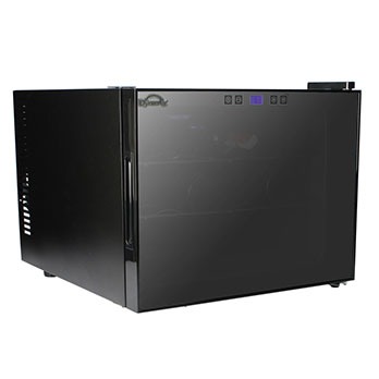 adega de vinhos DynastyTermoelétrica Climatizada Eletro Preto fechada