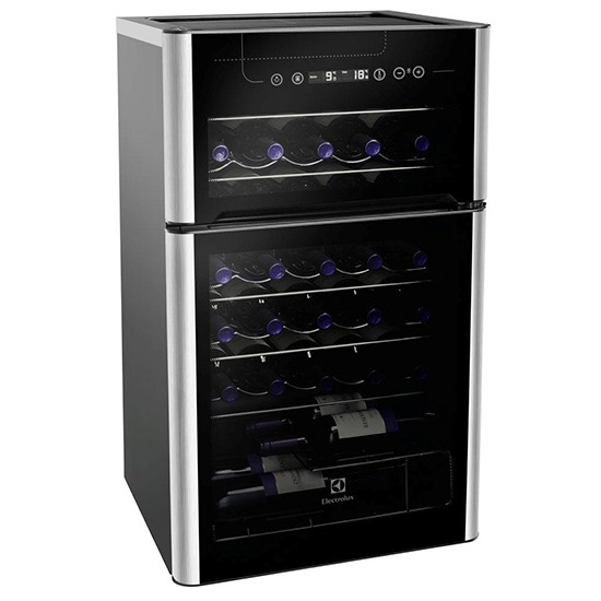 Seu vinho na temperatura certa Adega de Vinhos Electrolux ACD29 29 garrafas