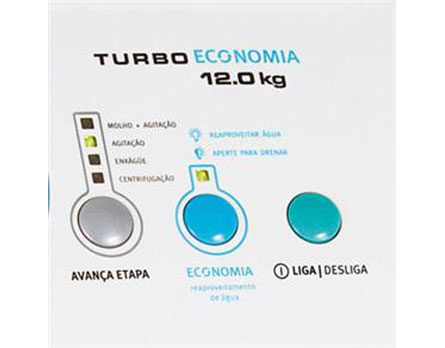 Economia de água - Indicador de nível de roupas escolhe a quantidade exata de água para sua lavagem