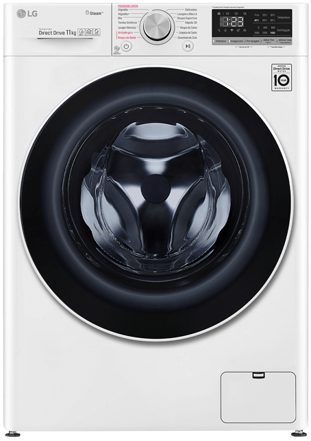 Lavadora de Roupas LG Smart VC4 Branca 11kg Lavadora de Roupas LG Smart VC4 FV5011WG4 Branca – 11kg