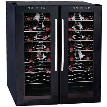 adega de vinho DynastyTermoelétrica Climatizada Preta