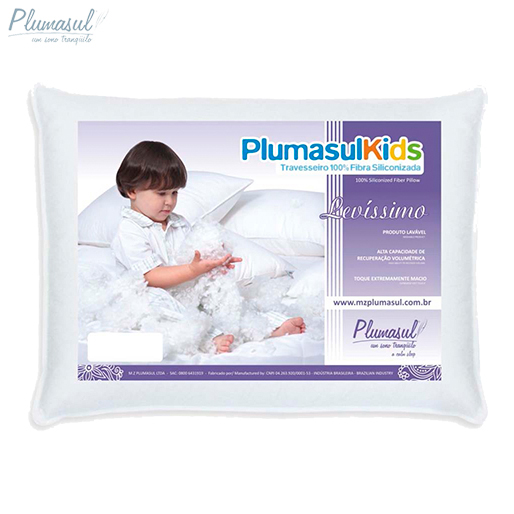 Travesseiro Fibra Siliconizada Plumasul 1223 30x40cm Branco dormir