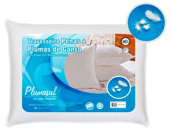Perfeito para toda família travesseiro plumasul penas plumas ganso branco
