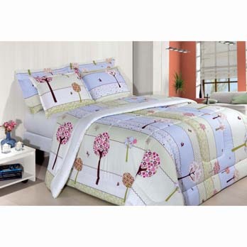 jogo de cama casal Kacyumara Bia 150 fios