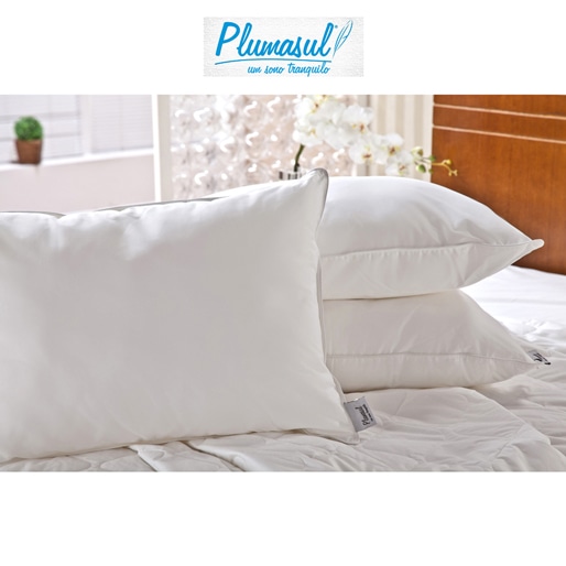 Travesseiro Plumasul 95% Penas 5% Plumas Ganso Branco