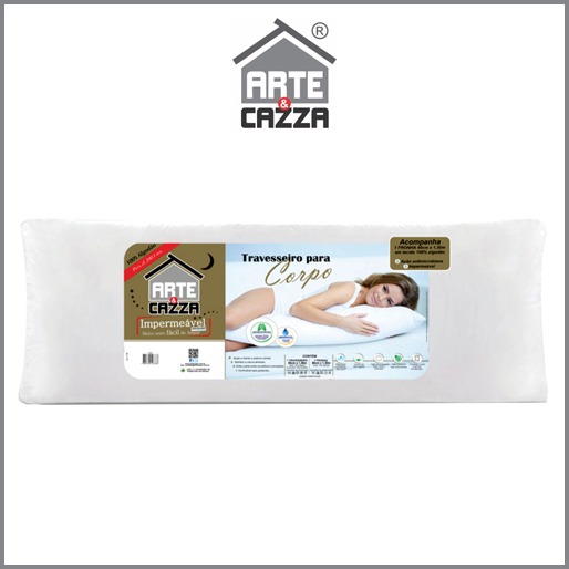 travesseiro corpo arte cazza Fibra siliconizada