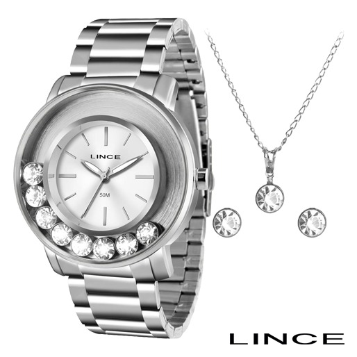 relógio feminino analógico lince lrm607l