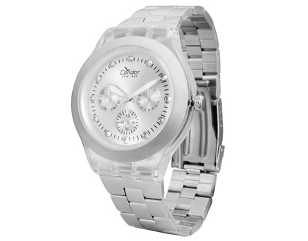 Relógio Feminino Analógico Condor New KZ25049B Prata