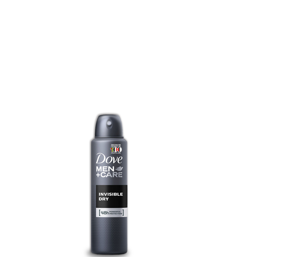 Seca instantaneamente, sem deixar resíduos Desodorante Aerossol Rexona Clinical Men Clean