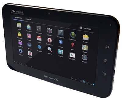 Tablet Bravva Planet BV-4000 com Tela 7 polegadas - Preto
