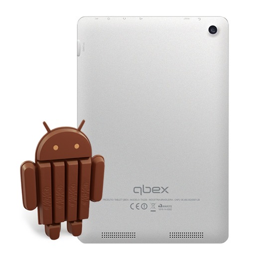 Tablet Qbex TX240 Branco com 8GB, tela 7,85'', WiFi, Câmera 2MP