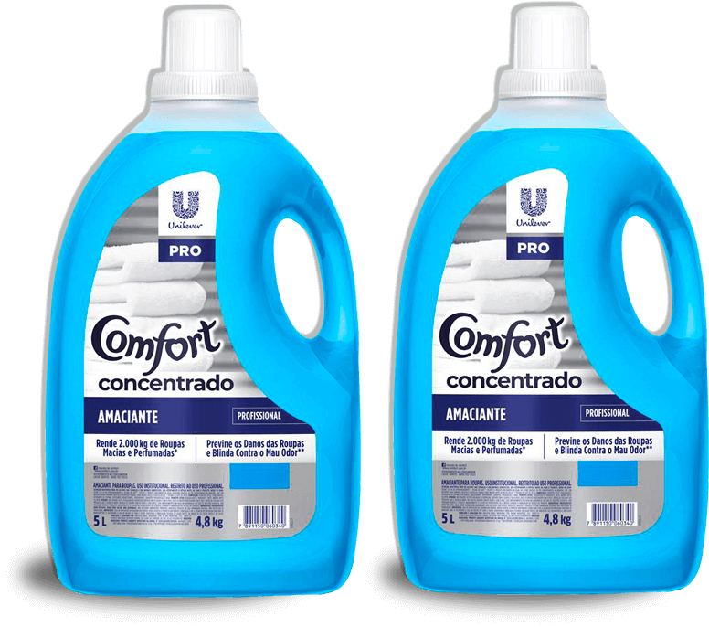 Amaciante Comfort Concentrado para Uso Profissional 5 litros Amaciante Comfort Concentrado Uso Profissional 5L 2 Unidades