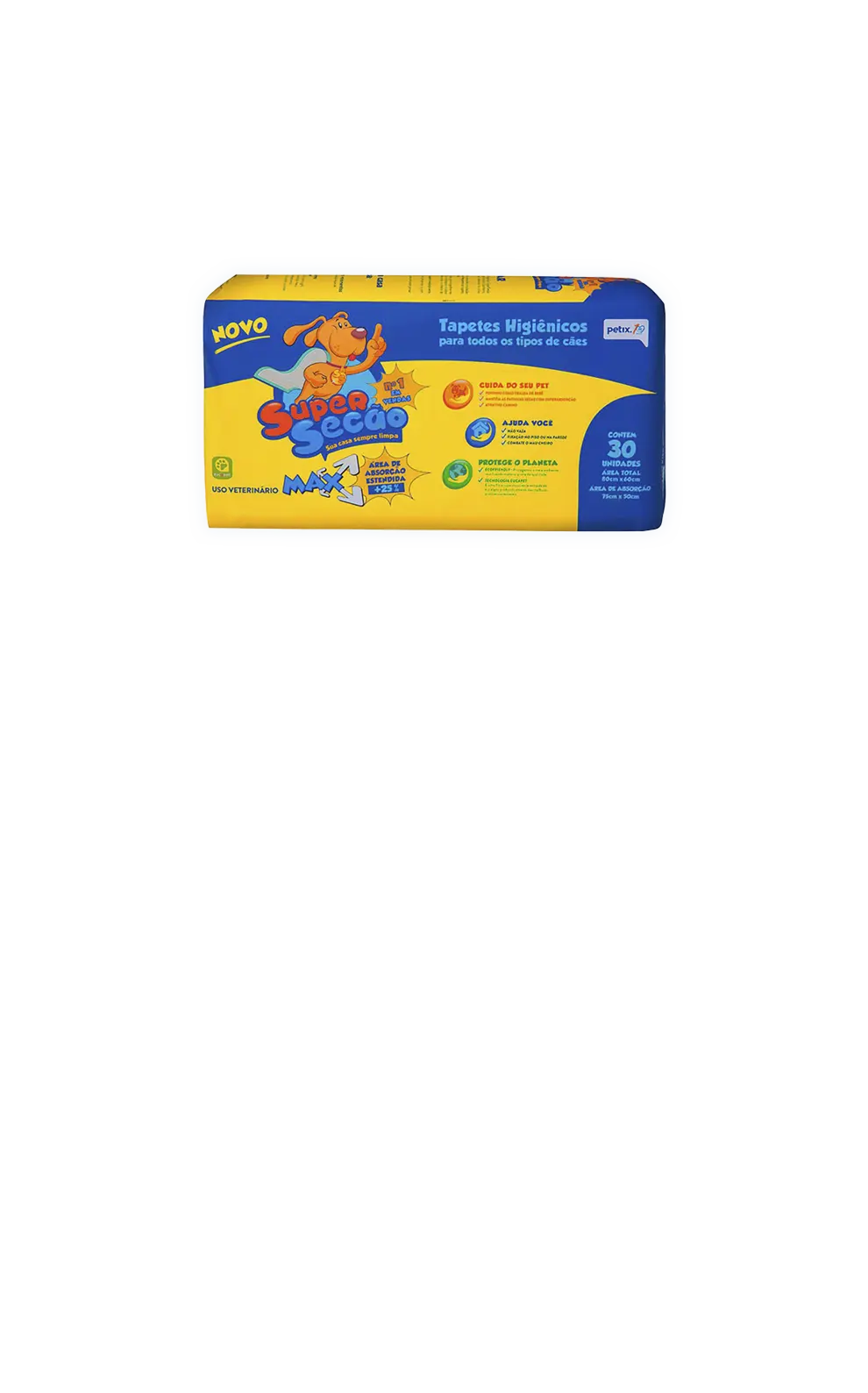  Tapete Higiênico Cães Petix SuperSecão medida gel